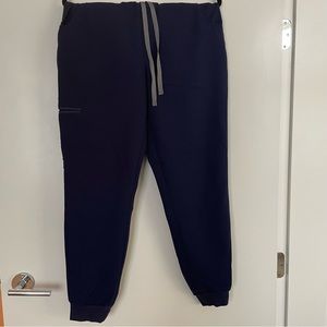 Figs Navy High Waisted Zamora 2.0 Jogger Scrub Pants Medium